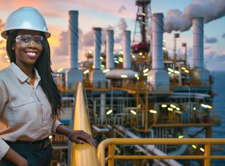 Équipe OGSA sur un site pétrolier